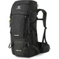 Rucsac de drumetie 50 litri, impermeabil, cu husa anti ploaie, compartiment pentru sac de dormit, spate respirabil, cu centura de talie, pentru trekking, camping, excursii