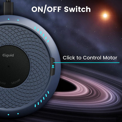 Mouse jiggler USB cu LED RGB, plug & play, cu temporizator, buton pornit/oprit, nedetectabil, mecanic, simuleaza miscarea mouse-ului