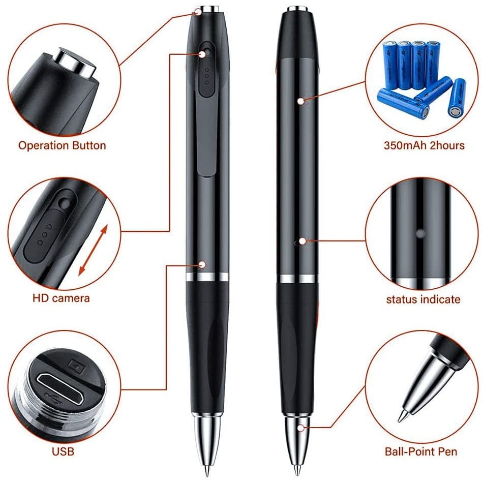Pix spion, camera HD 1080p, Minicamera video-foto, 2,5 ore filmare continua, slot card Micro SD