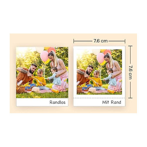Aparat foto instant Kodak Mini Shot 3 Era, imprimare 3x3, negru, design compact