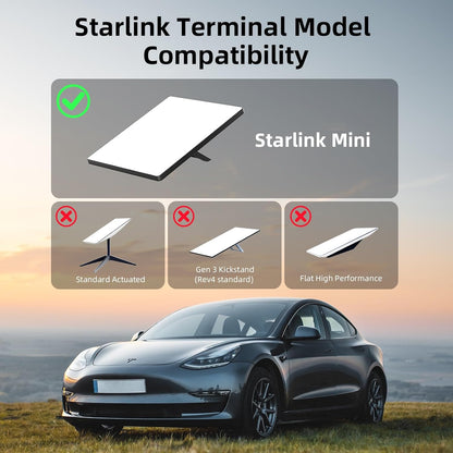 Suport auto Futrue-Wolker pentru Starlink Mini, cu ventuza, reglabil, potrivit pentru masina, camper, barca si camion cu acoperis din sticla