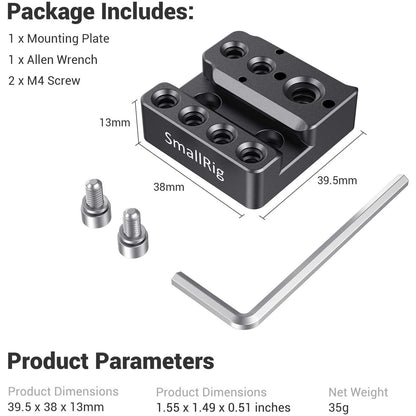 Placa de montare Smallrig 2214, mounting plate pentru DJI Ronin RS / RSC / RS2 / RSC2