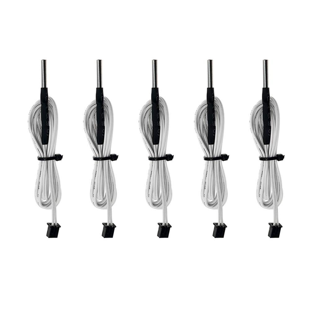 Set de 5 termistor HT-NTC100K pentru bloc de incalzire hotend imprimanta 3D, cu conectori XH2.54 2 pini