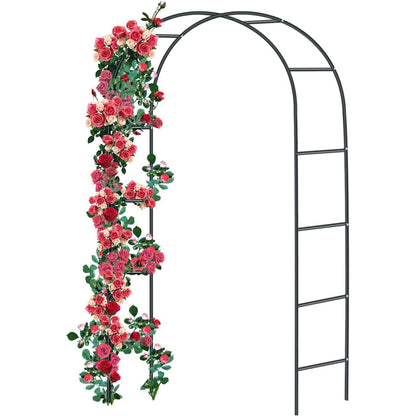 Arcada metalica, pergola arcuita pentru trandafiri, decor, nunta, botezuri, gradina, aniversari, petreceri, rezistenta la apa, 240 x 140 x 38 cm