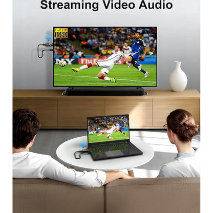 Kit Extender HDMI Wireless, 1080P@60Hz, raza de actiune 30 m, cu suport Plug and Play, adaptor USB tip C la HDMI suport 4k, mini HDMI + micro suport 8k, pentru cinema, streaming, birou