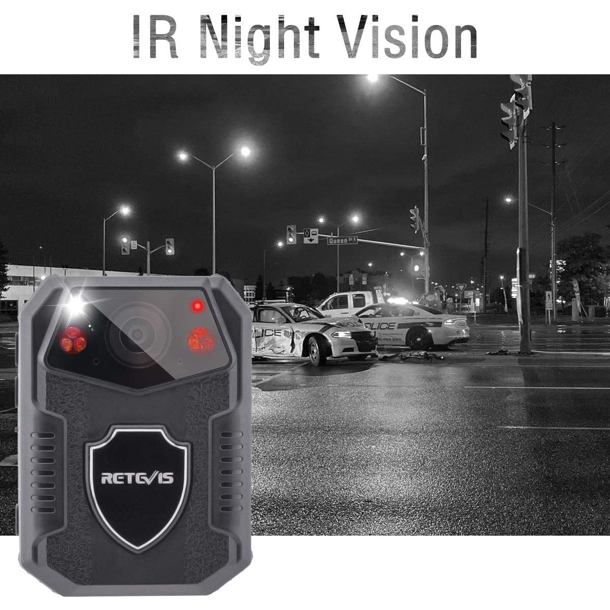 Camera video corporala Body Camera, 21MP, HD 1080P, Nightvision IR, detectare miscare, camp vizual 150°, baterie 2650 mAh, impermeabila IP54