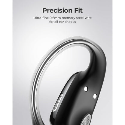 Casti wireless sport, Bluetooth 5.4, on-ear, din silicon, impermeabil IPX5, microfon, handsfree, sunet stereo, casti sport conforabile fara fir pentru alergare, yoga, calarie