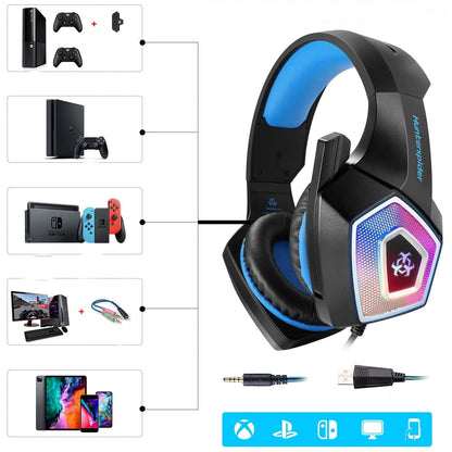 Casti Gaming HunterSpider V-1 Cu Microfon pentru PS4 , PC , Laptop , Notebook , Smartphone