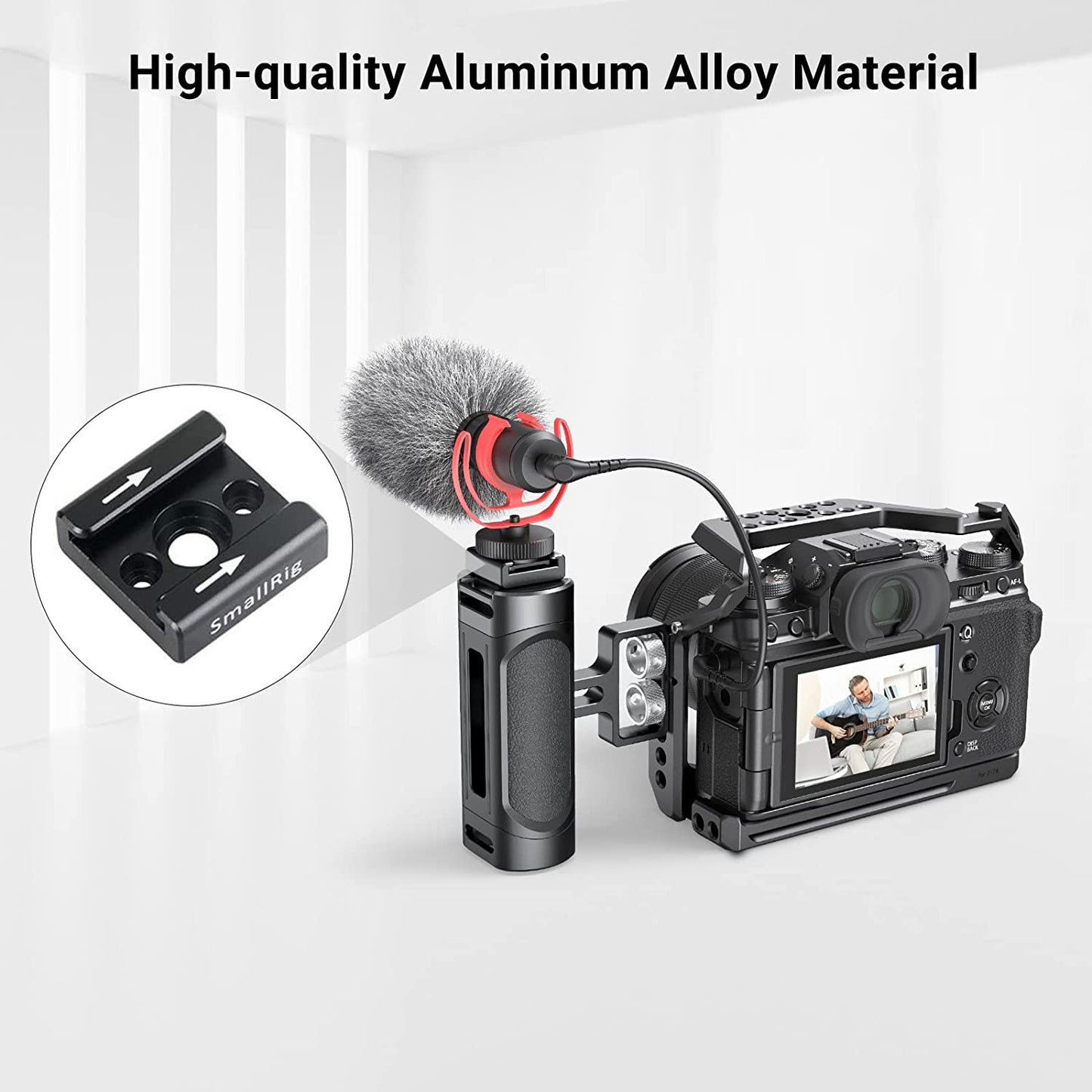 Set 2 adaptor cold shoe cu filet de 1/4 inch, imbusuri, suruburi 1/4 inch si suruburi 2.5, pentru camera cage, blit, monitor, trepied, camera video DSLR, Smallrig 2060