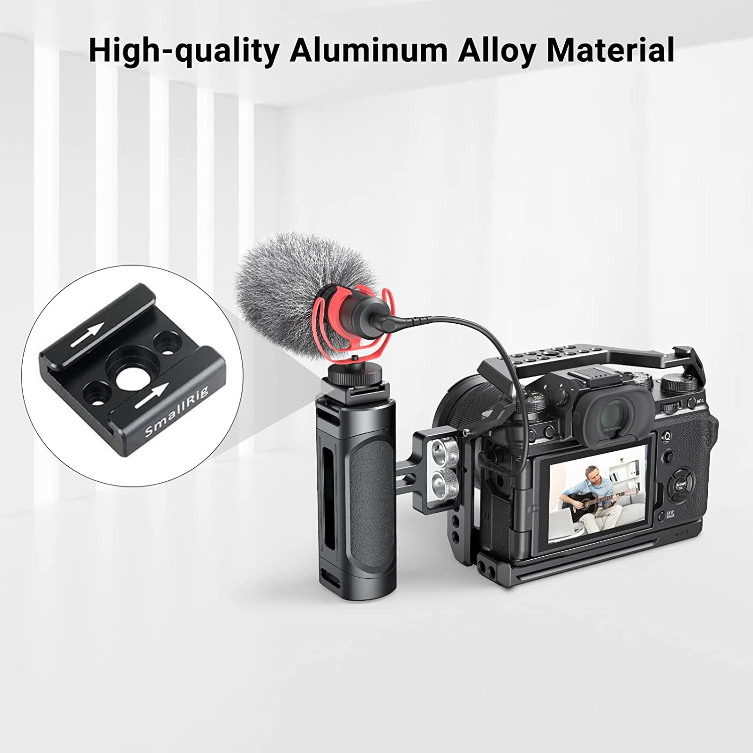 Set 2 adaptor cold shoe cu filet de 1/4 inch, imbusuri, suruburi 1/4 inch si suruburi 2.5, pentru camera cage, blit, monitor, trepied, camera video DSLR, Smallrig 2060