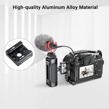 Set 2 adaptor cold shoe cu filet de 1/4 inch, imbusuri, suruburi 1/4 inch si suruburi 2.5, pentru camera cage, blit, monitor, trepied, camera video DSLR, Smallrig 2060