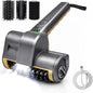 Perie electrica pentru curatat gratare, 3 Viteze, 3 capete de perie detasabile, motor puternic, baterie autonomie pana la 150 minute, IPX4 waterproof, peri otel inoxidabil 304, compatibil gratare gaz, carbune, fonta si ceramica