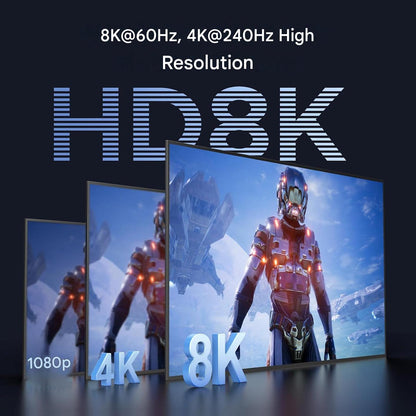 Comutator KVM UGREEN pentru 2 PC-uri si 3 monitoare, HDMI 2.1 + 2x DisplayPort 1.4, rezolutie 8K@60Hz / 4K@240Hz, 4 porturi USB 3.0 5Gbps, controler Desktop si buton comutare, compatibil Windows/Linux, HDR10, G-Sync, VRR, include cabluri