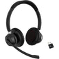 Casca call center wireless cu Bluetooth 5.1, adaptor Bluetooth USB, microfon cu anulare zgomot reglabil 270°, timp indelungat de utilizare, pentru PC, Laptop, Skype, Zoom