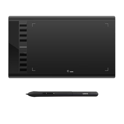 Tableta grafica Ugee M708, Stilou pasiv. Presiune 8192, 266RPS, 10" x 6", Negru