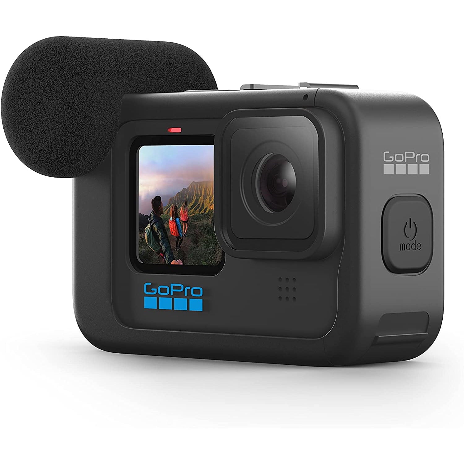 Media mod pentru GoPro Hero 10 Black, Hero 9 Black, cu microfon directional incorporat, port 3.5mm, cu port HDMI, cu 2 adaptoare patina