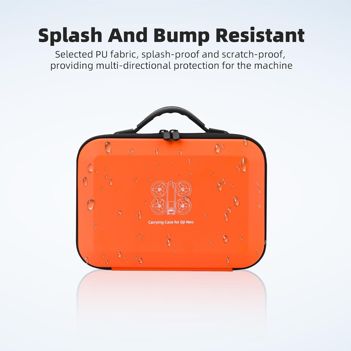 Husa de protectie pentru drona DJI Neo Fly More Combo, BRDRC Neo Bag, compatibila controler RC-N3, compartimente pentru accesorii, rezistenta la apa si socuri, curea de umar, gri