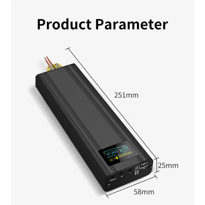 Aparat de sudura in puncte portabil, acumulator 5000mAh, 80 de niveluri, display OLED, mod automat si manual, pentru lipit baterii 18650/26650/32650