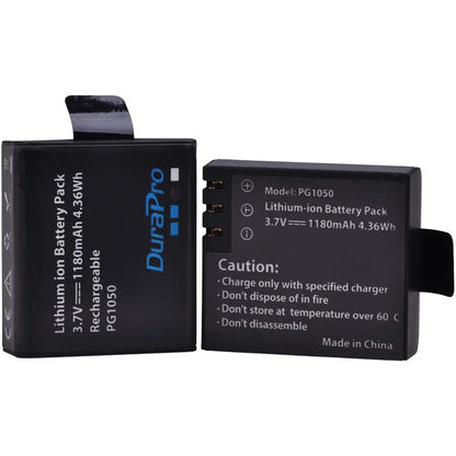 Set de 3 acumulatori PG1050 SJ4000 1180 mAh cu incarcator USB display LCD pentru AKASO EK5000 EK7000 SJCAM SJ4000 SJ5000 EKEN M10 4 carate H8 H9 H9R H8R GIT-LB101 GIT PG900