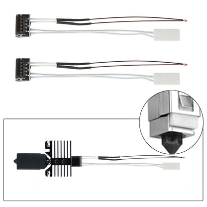 Set 2 incalzitoare ceramice si termistori pentru imprimanta 3D Bambu Lab P1P/P1S – termistor ceramic incalzire 24V 48W si senzor temperatura, compatibil PLA/ABS/PETG, performanta stabila si fiabila