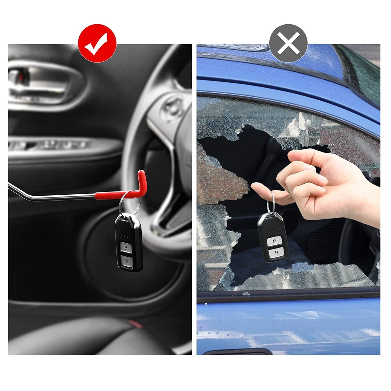 Kit de deblocare portiera auto 16 piese, cu perne de aer, tije cu prelungire, scule demontare plastic si geanta de transport, pentru deschidere usa