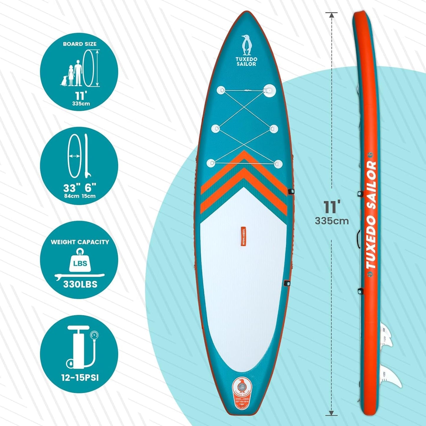 Set placa Stand Up PaddleBoard SUP gonflabila, 335 x 84 x 15 cm, capacitate max. 150 kg, cu vasla reglabila, adaptor pentru valva aer, prindere cu corzi, verde