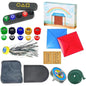Set joc de societate, jocuri coreene 5 in 1, multicolor