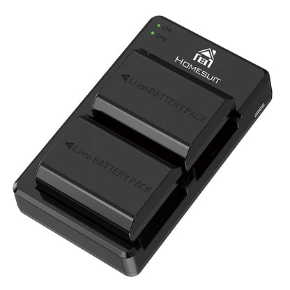 Set 2 acumulatori NP-FZ100, 2280 mAh, incarcator cu display LCD, pentru Sony A7III/A7R III/A9/A9S/A9R/Alpha 9/A7R3/A6600