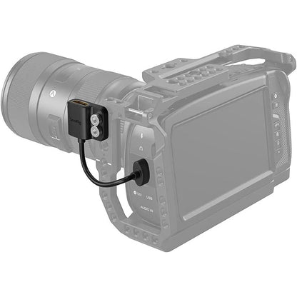 Adaptor HDMI tata la HDMI mama, 4K, cu 2 suruburi 1/4 inch, pentru BMPCC 4K, 6K, 6K Pro; Sony A7S III; Panasonic GH5, S1H, Smallrig 3019