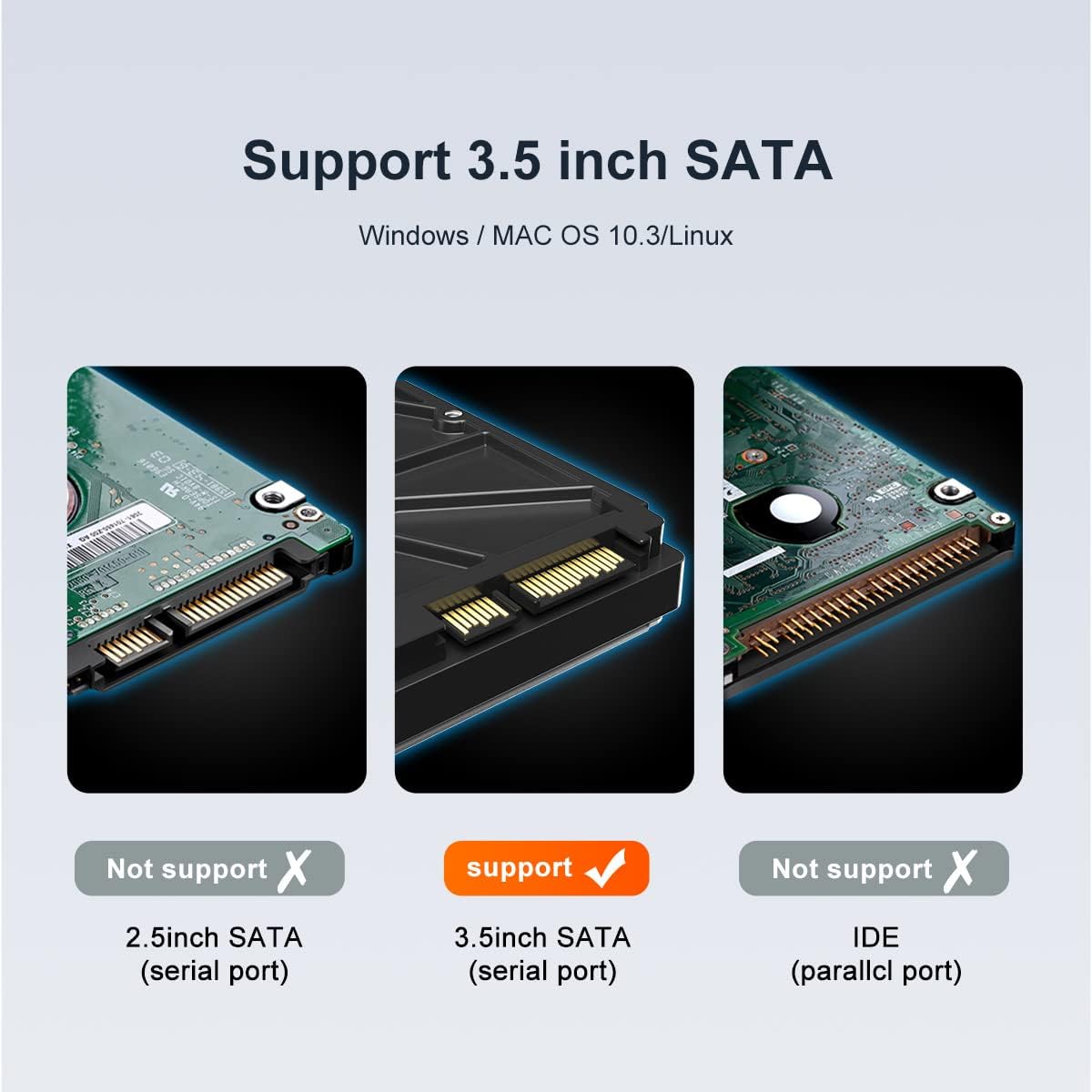 Carcasa rack pentru hard disk SATA 3.5 inch cu 2 sloturi RAID, accepta pana la 36TB, cu ventilator, viteze de pana la 10Gbps, USB cu protocol UASP, din aluminiu, compatibil Windows / Linux / Mac OS