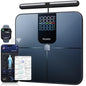 Cantar inteligent corporal 8 electrozi cu manere, analiza profesionala 45+ parametri (grasime, masa musculara, IMC), BIA Dual Frequency, monitor ritm cardiac, bluetooth si aplicatie A&P Health, ecran LED, 180 kg, pentru fitness si sanatate