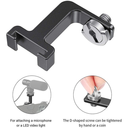 Adaptor Patina cu Surub SmallRig BUC2637, cold shoe, extender vertical pentru camere foto-video
