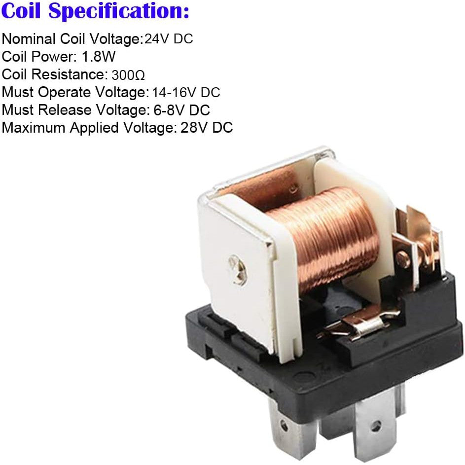 Set de 3 releu auto SPDT cu siguranta ATO/ATC, 24V 30A, cu priza si cablaj 14 AWG, Gebildet