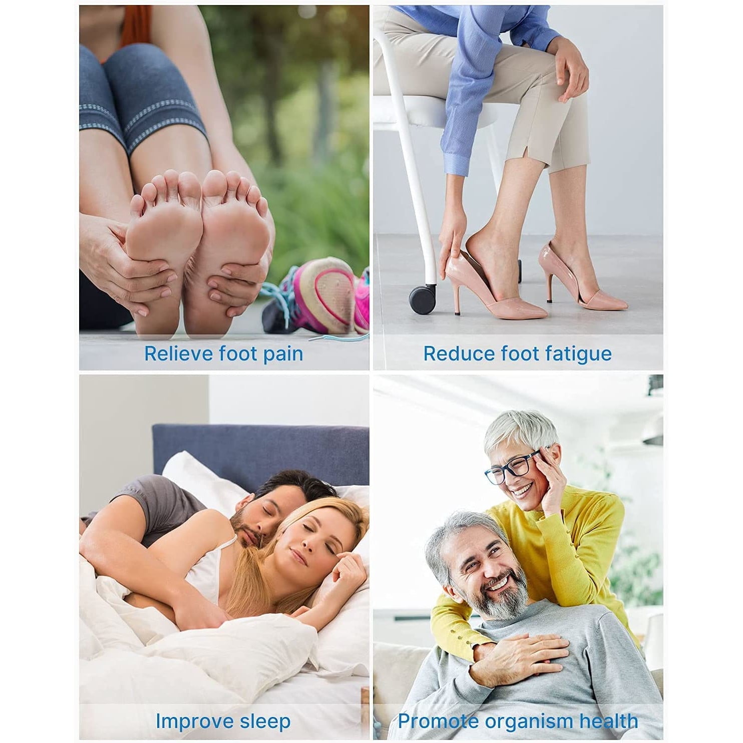 Aparat de masaj Shiatsu cu functie de caldura, telecomanda, perne cu aer comprimat, role, temporizaror, panou de control cu touch, Renpho, alb