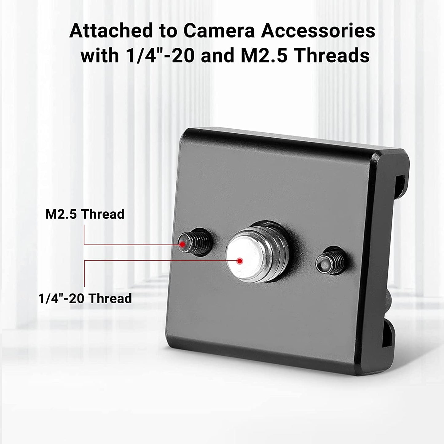 Set 2 adaptor cold shoe cu filet de 1/4 inch, imbusuri, suruburi 1/4 inch si suruburi 2.5, pentru camera cage, blit, monitor, trepied, camera video DSLR, Smallrig 2060