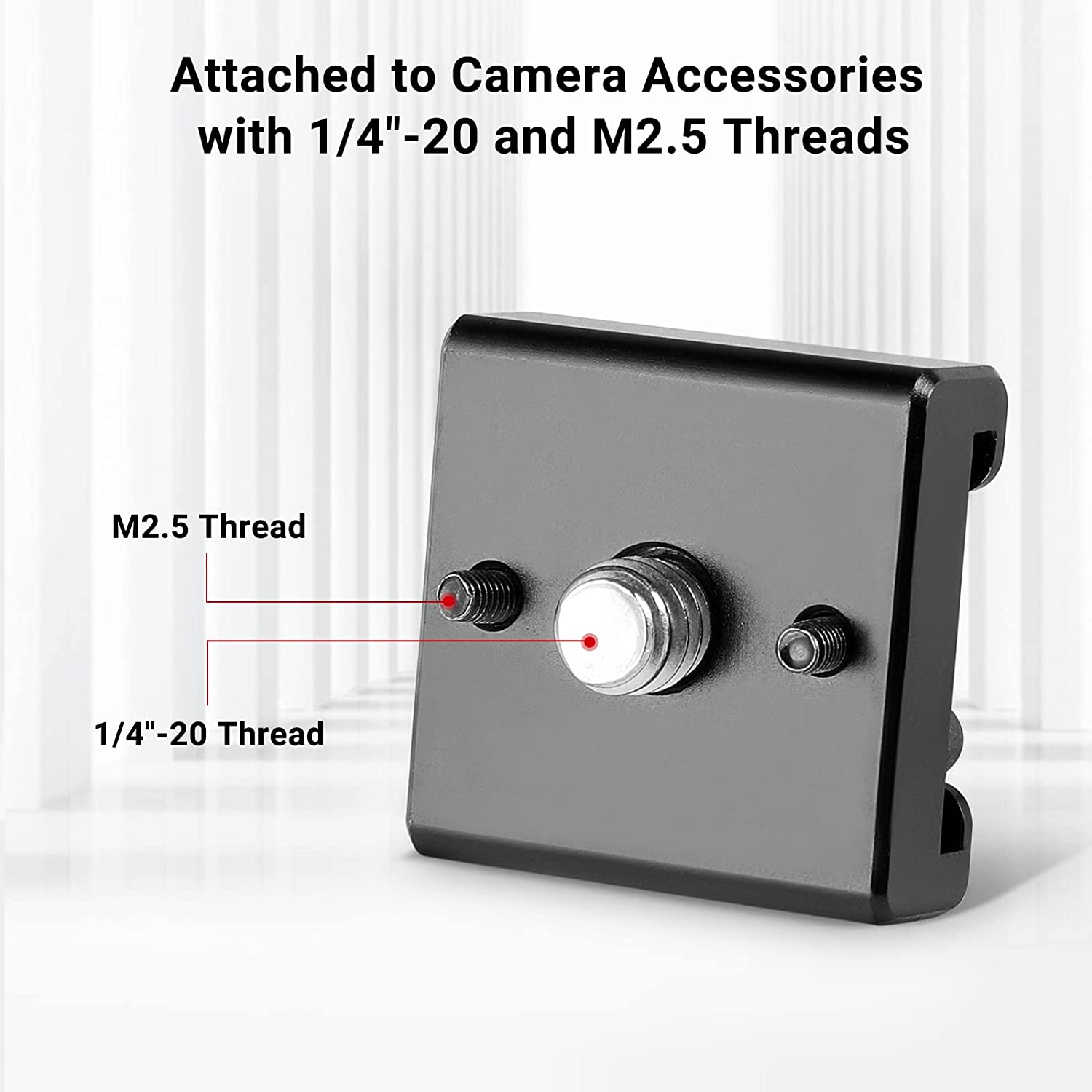 Set 2 adaptor cold shoe cu filet de 1/4 inch, imbusuri, suruburi 1/4 inch si suruburi 2.5, pentru camera cage, blit, monitor, trepied, camera video DSLR, Smallrig 2060