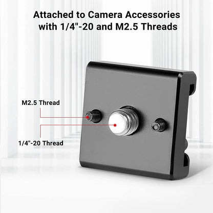 Set 2 adaptor cold shoe cu filet de 1/4 inch, imbusuri, suruburi 1/4 inch si suruburi 2.5, pentru camera cage, blit, monitor, trepied, camera video DSLR, Smallrig 2060