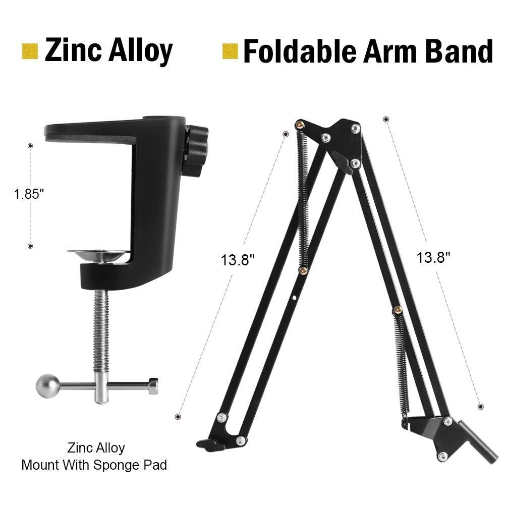 Brat cu menghina cu suport microfon , Profesional , Adjustabil