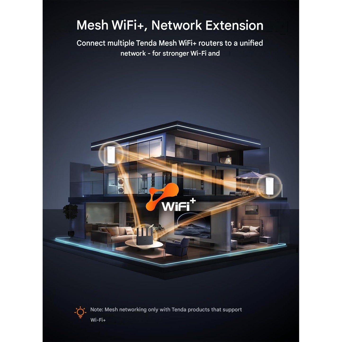Router 4G+ LTE Tenda 4G08, Dual-Band AC1200, Cat6 pana la 300 Mbps, Slot Nano SIM, 4 antene externe, porturi Gigabit LAN/WAN, MU-MIMO, Mesh WiFi+, OpenVPN, Plug & Play, control prin aplicatie, negru