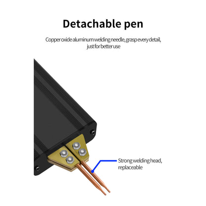 Aparat de sudura in puncte portabil, acumulator 5000mAh, 80 de niveluri, display OLED, mod automat si manual, pentru lipit baterii 18650/26650/32650