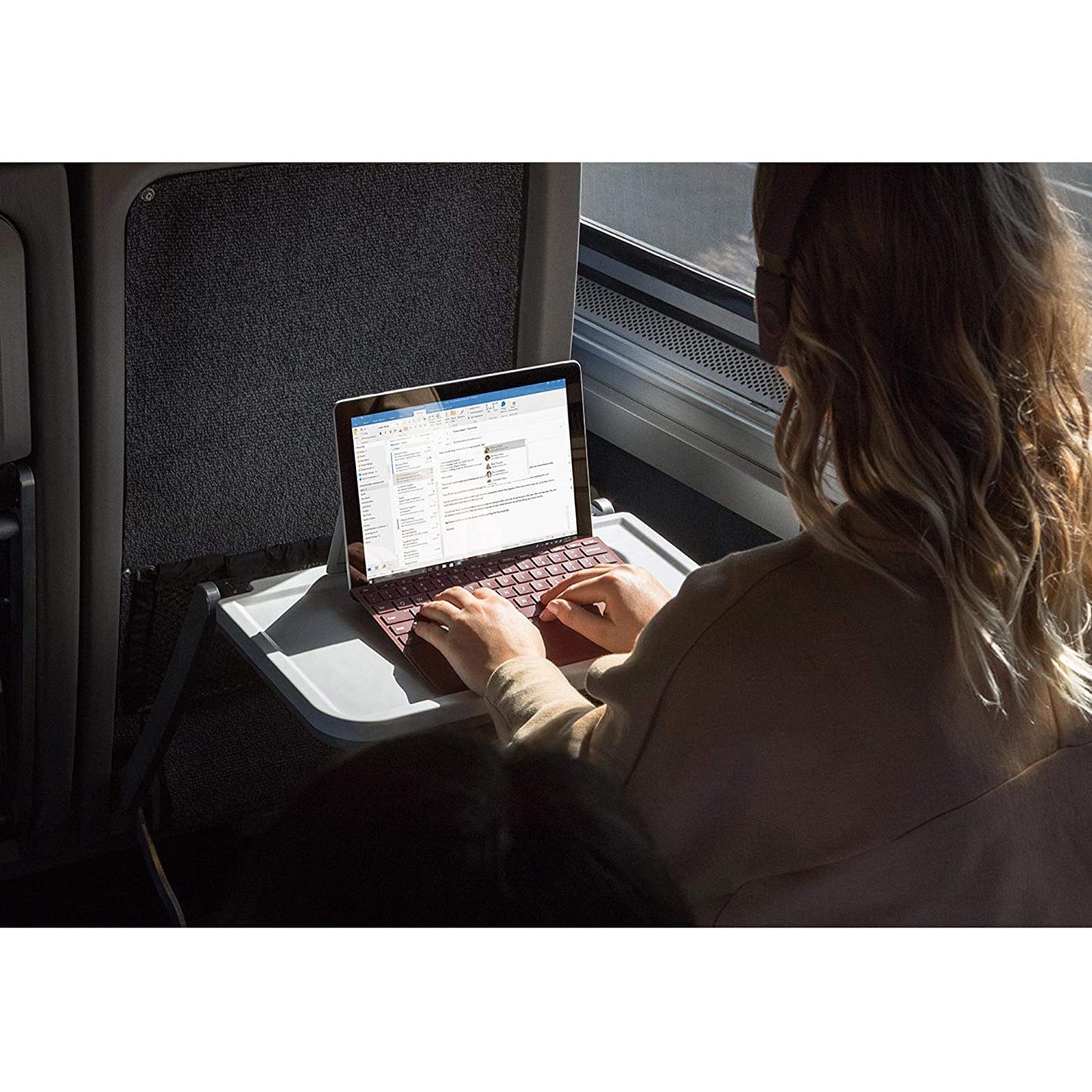 Tastatura Microsoft Surface Go Go 3 2021, Go 2 2020, Surface Go 2018 Type Cover, Visiniu (Burgundy)