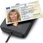 Cititor electronic carti de identitate cu Nfc, carduri inteligente si SIM, compatibil cu Mac OS X si Windows 11, pentru carte de identitate noua, card sanatate si carduri bancare