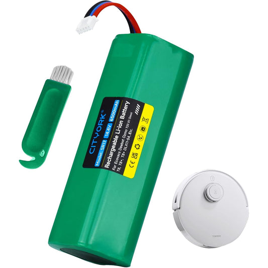 Acumulator 6500 mAh 14, 4 V compatibil Ecovacs Deebot T20 X1 Omni, T8, T8+, T9, T9+, T10 DLX11-54, baterie Li-Ion pentru aspirator robot