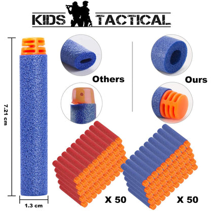 Set 2 X vesta compatibila cu Nerf N-Strike Elite Series, Tactical vest, cu masti, 100 sageti burete, 2 bratari si incarcatoare