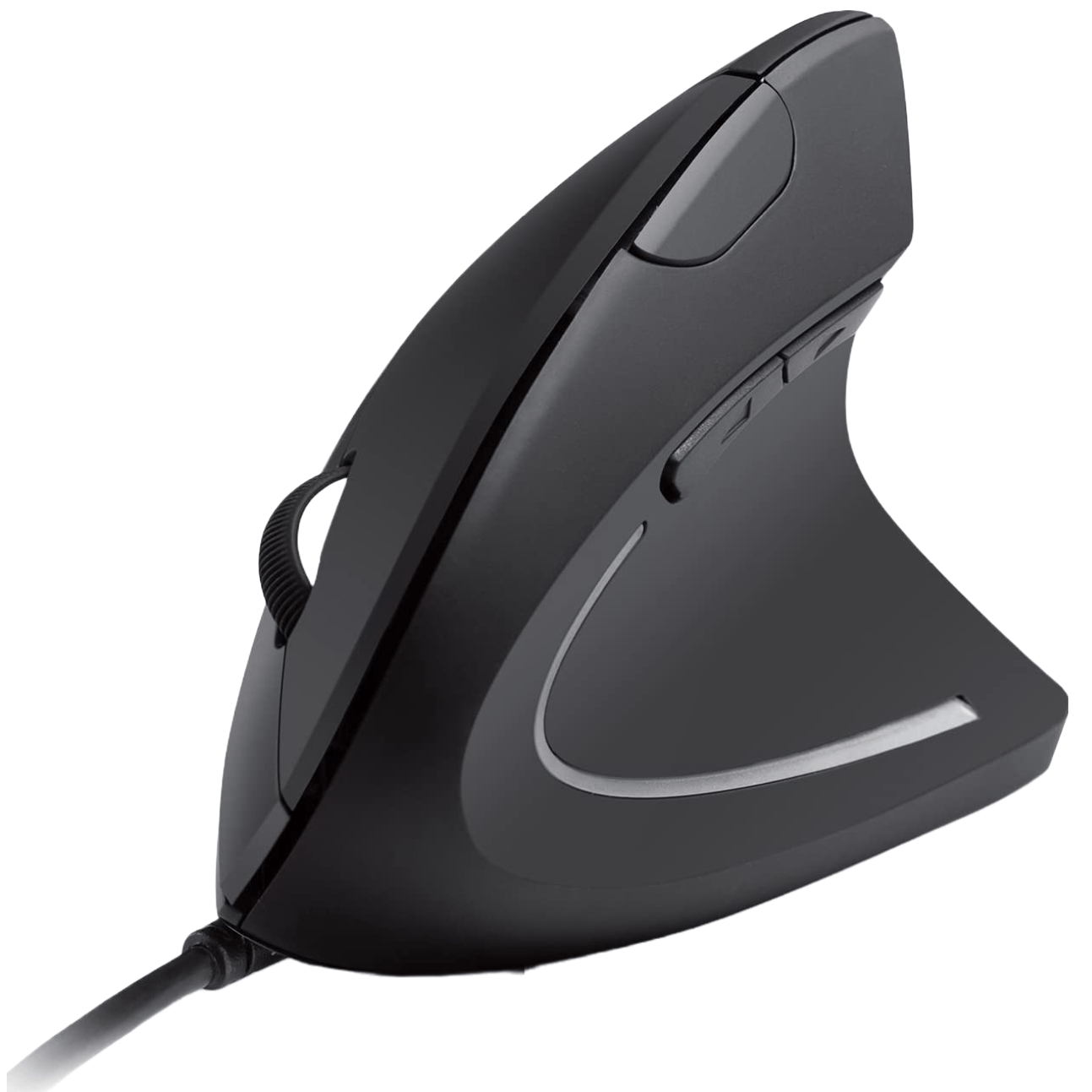 Mouse vertical ergonomic USB cu fir, DPI reglabil 1000/1600, optic, cu 5 butoane