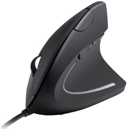 Mouse vertical ergonomic USB cu fir, DPI reglabil 1000/1600, optic, cu 5 butoane