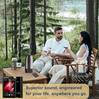 MP3 Player Surfans F28, Hi-Fi, Bluetooth, ecran tactil 3,5 inch, 32 GB, 2000 mAh, suporta card pana la 512 GB