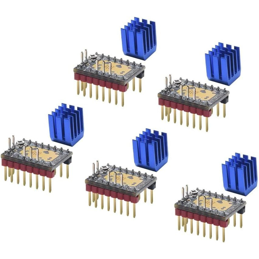 Driver motor pas cu pas KINGPRINT TMC2209 V1.2, 2.8A varf, ultra-silentios StealthChop2, UART/STEP-DIR, 1/256 microstep, compatibil SKR V1.3/Pro si imprimante 3D FDM