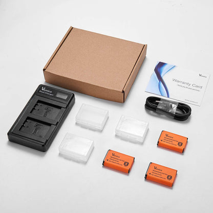 Set 3 acumulatori 1240 mAH NP-BX1, cu incarcator LCD dual pentru Sony NP-BX1 / M8 / RX100 / RX100 II / RX100M II / RX100 III / RX100 IV / RX100 VII