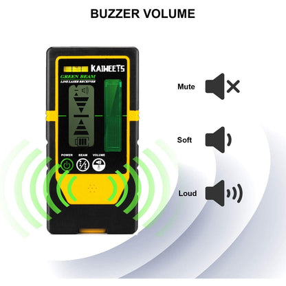 Set nivela laser cu linii in cruce si detector, cu plumb, linie verde autonivelanta 360 grade, cu incarcare USB, detectare 50 m